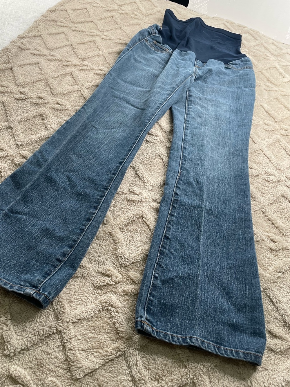 Indigo Blue Maternity Flare Jeans in Medium Blue ~ Size S/P